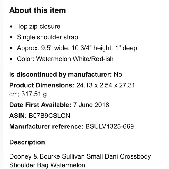 Prwnd Dooney & Bourke Sullivan Small Dani Crossbody Shoulder Bag, Multi Color - Picture 3 of 11